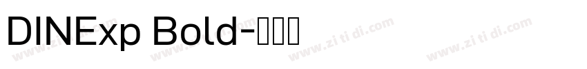 DINExp Bold字体转换